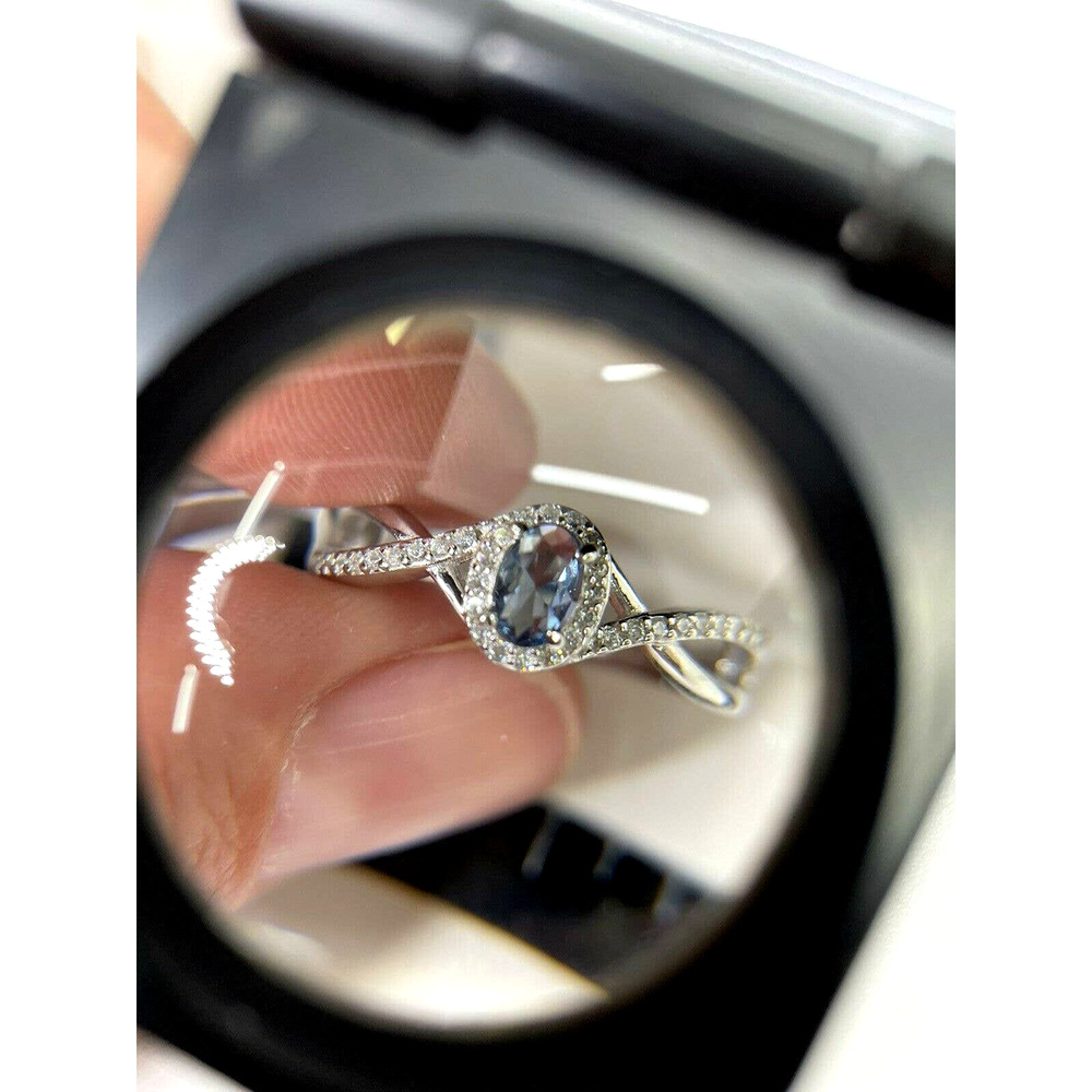 925 SOLID STERLING SILVER BAND Ring Sapphire Topaz